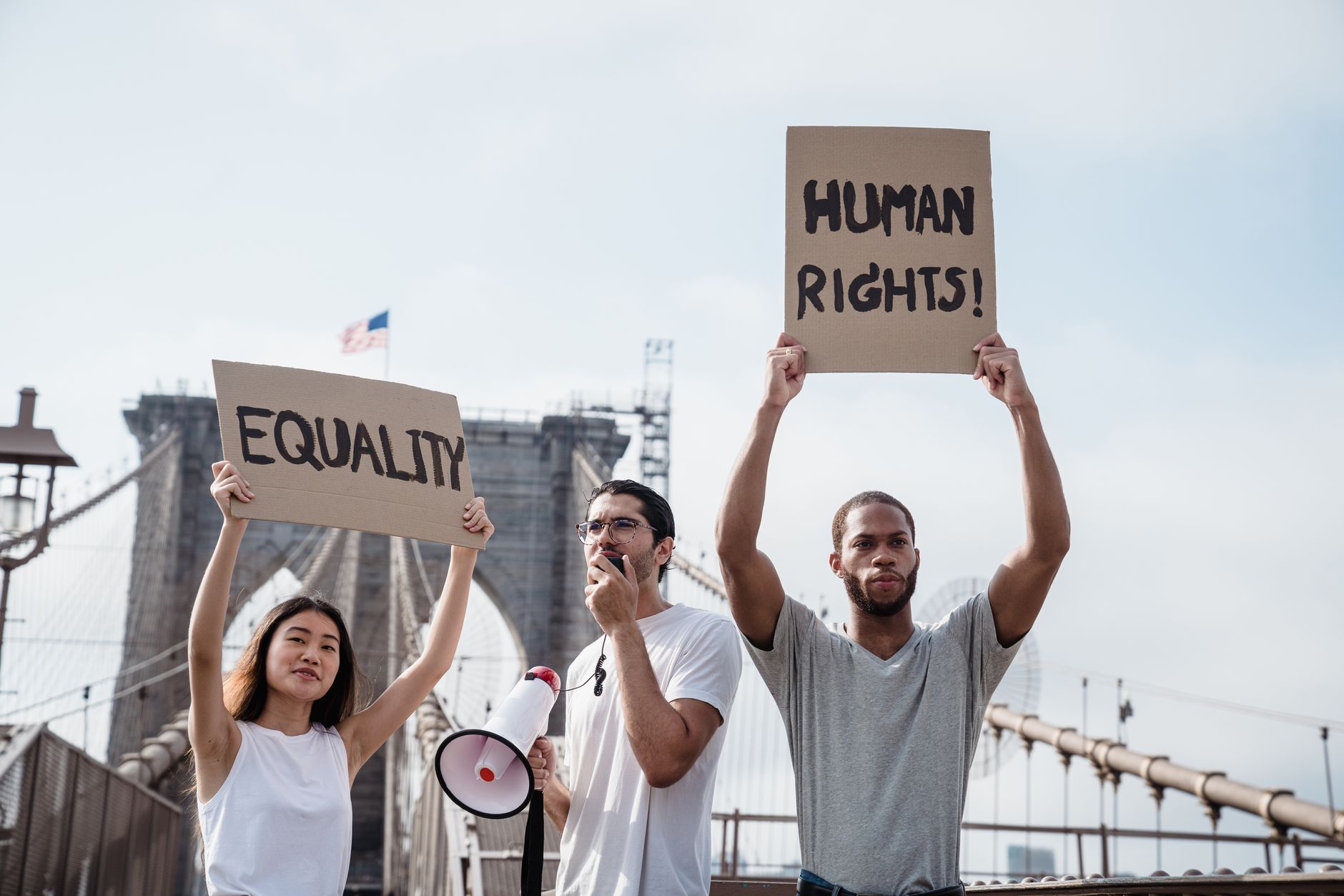 Portrait of renowned human rights activists standing together, symbolizing global advocacy for justice and equality.